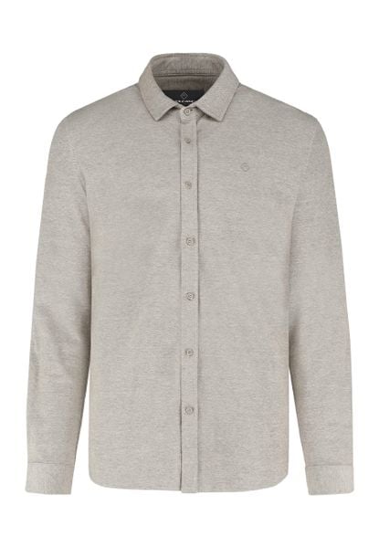 Bawełniana koszula, Regular Fit, K-NAIROBI. Brązowe koszule męskie Volcano, l, bez wzorów, z bawełny, bez kołnierzyka, bez ramiączek. Za 119.99 zł.