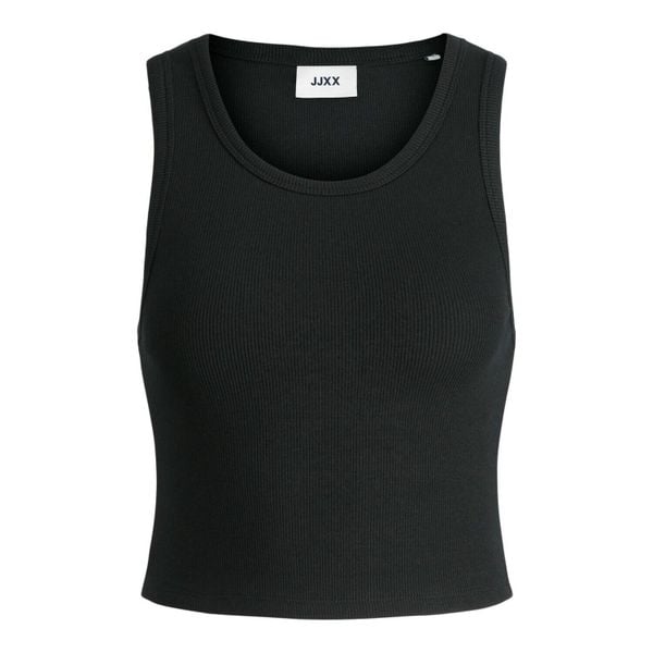 Damski tank top JJXX fallon. Czarne topy damskie JJXX, bez wzorów, z dzianiny, bez kołnierzyka. Za 111.00 zł.