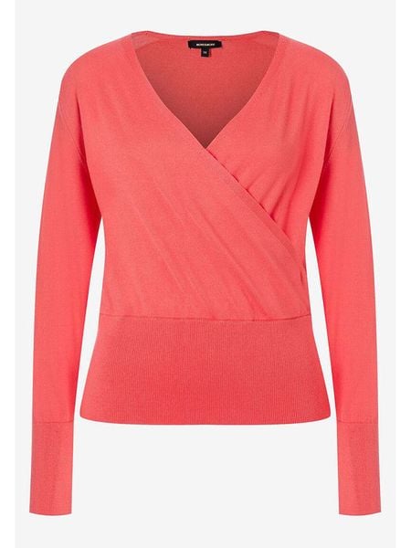 More & More Sweter w kolorze czerwonym rozmiar: 44. Czerwone swetry klasyczne damskie MORE & MORE, s, z wiskozy, bez kołnierzyka. Za 156.98 zł.