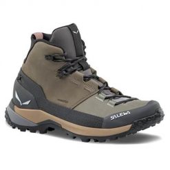 Damskie buty trekkingowe Salewa Puez Leather Mid PTX. Brązowe obuwie trekkingowe damskie Salewa. Za 1,099.35 zł.