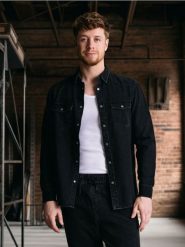 Koszula regular - szary. Szare koszule męskie Sinsay, l, bez wzorów, bez kołnierzyka, bez ramiączek. W wyprzedaży za 24.99 zł.