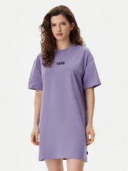 Vans Sukienka codzienna Center Vee VN0A4RU2 Fioletowy Oversize. Fioletowe sukienki damskie Vans, na co dzień, s, bez wzorów, z bawełny, bez kołnierzyka, bez ramiączek, oversize. Za 129.99 zł.