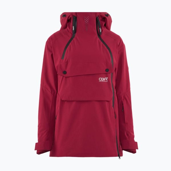 Kurtka snowboardowa damska Colourwear Cake Anorak 2.0. Czerwone kurtki narciarskie i snowboardowe damskie Colourwear, m, bez wzorów, z elastanu, bez kaptura, snowboardowy. Za 959.99 zł.