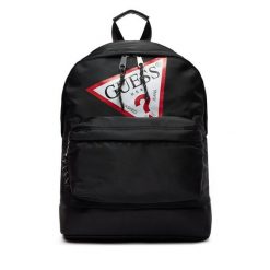 Plecak Guess. Czarne plecaki damskie Guess, z aplikacjami. Za 209.99 zł.