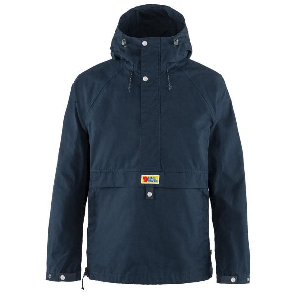 Kurtka turystyczna męska Fjallraven Vardag Anorak. Niebieskie kurtki męskie Fjällräven, l, bez wzorów, z softshellu, sportowe, bez kaptura. Za 893.60 zł.