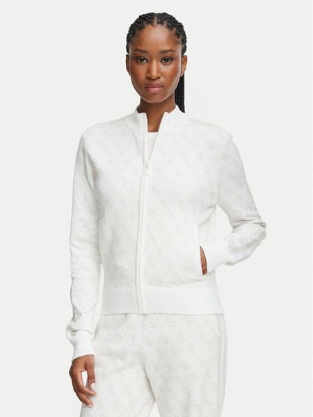 Guess Kardigan V6BR03 Z1482 Kremowy Regular Fit. Białe kardigany damskie Guess, l, z aplikacjami. Za 524.99 zł.