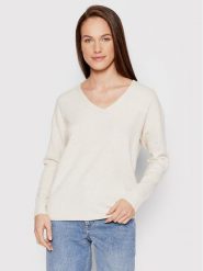 ONLY Sweter Rica 15224360 Beżowy Relaxed Fit. Brązowe swetry klasyczne damskie Only, m, z syntetyku, bez kołnierzyka. Za 109.99 zł.