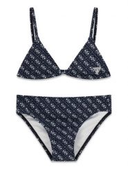 Guess Strój kąpielowy J6GZ31 MC052 Granatowy. Niebieskie stroje kąpielowe dziewczęce Guess, z aplikacjami, z syntetyku. Za 174.99 zł.