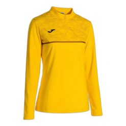 Bluza do biegania damska Joma Record III. Żółte bluzy bez kaptura damskie Joma, l, z gumy. Za 129.99 zł.