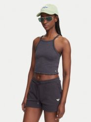 Roxy Top As I Am ERJKT04278 Szary ciemny Slim Fit. Szare topy damskie Roxy, l, bez wzorów, z bawełny, bez kołnierzyka. Za 92.99 zł.