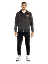 Bluza z bawełna z kaptur na co dzień na siłownię. Czarne bluzy sportowe męskie LEONE 1947 APPAREL, s, z bawełny. Za 147.31 zł.