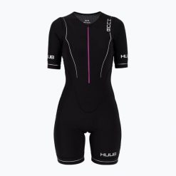 Kombinezon triathlonowy damski HUUB Aura Long Course Tri Suit. Czarne kombinezony damskie Huub, xl, bez wzorów, sportowe, bez kołnierzyka, bez ramiączek. Za 559.99 zł.