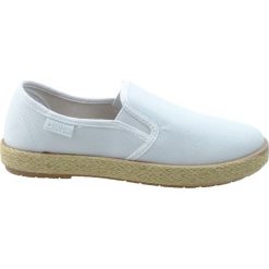 Espadryle damskie BIG STAR DD274015, Kolor biały. Białe espadryle damskie Big Star, bez wzorów, bez obcasa. Za 79.99 zł.