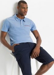 Koszulka polo pique z czystej bawełny organicznej (2 szt.). Czerwone koszulki polo męskie bonprix, l, bez wzorów, z bawełny, bez ramiączek. Za 127.99 zł.