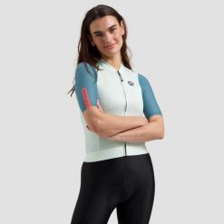 Koszulka rowerowa damska Rogelli Fast. Brązowe topy sportowe damskie Rogelli, m, bez wzorów, z materiału, bez ramiączek. Za 317.99 zł.