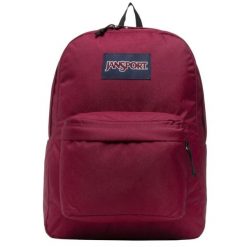 Plecak sportowo-turystyczny dla dorosłych Superbreak Backpack 26 L. Czerwone plecaki damskie JanSport, bez wzorów, sportowe. Za 139.99 zł.