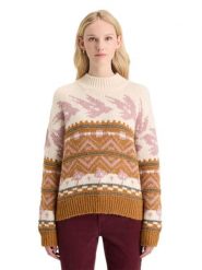 Scotch & Soda Sweter w kolorze karmelowo-jasnoróżowym rozmiar: L. Brązowe golfy damskie Scotch & Soda, l, z wełny, bez kołnierzyka. Za 239.95 zł.