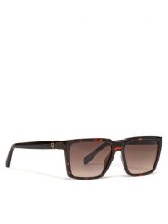 Guess Okulary przeciwsłoneczne GU00084 Brązowy. Brązowe okulary przeciwsłoneczne męskie Guess, z tworzywa sztucznego. Za 629.99 zł.