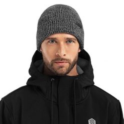 Zimowa czapka beanie Sporty zimowe Siroko Onyx. Czarne czapki męskie SIROKO, na zimę, bez wzorów, z tkaniny, sportowe. Za 127.00 zł.