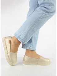 Foreverfolie Espadryle w kolorze beżowym rozmiar: 40. Brązowe espadryle damskie Foreverfolie, bez wzorów, bez obcasa, na platformie. Za 74.11 zł.