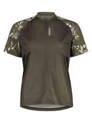 Maloja Koszulka kolarska "VilsaM. Allmountain 1" w kolorze khaki rozmiar: XS. Brązowe bluzki sportowe damskie Maloja, xs, z materiału, bez kołnierzyka, bez ramiączek. Za 171.28 zł.