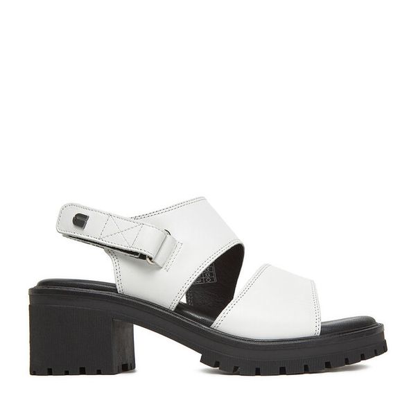 Sandały G-Star. Białe sandały damskie G-Star, bez wzorów, bez obcasa, na słupku. Za 155.99 zł.