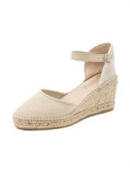 Natural world Czółenka w kolorze beżowym na koturnie rozmiar: 37. Brązowe czółenka damskie natural world, bez wzorów, bez obcasa, na koturnie. Za 165.99 zł.