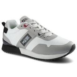 Białe Sneakersy Big Star Damskie Modne Półbuty. Białe półbuty damskie Big Star, bez wzorów, ze skóry ekologicznej, biznesowe, bez obcasa. Za 159.00 zł.
