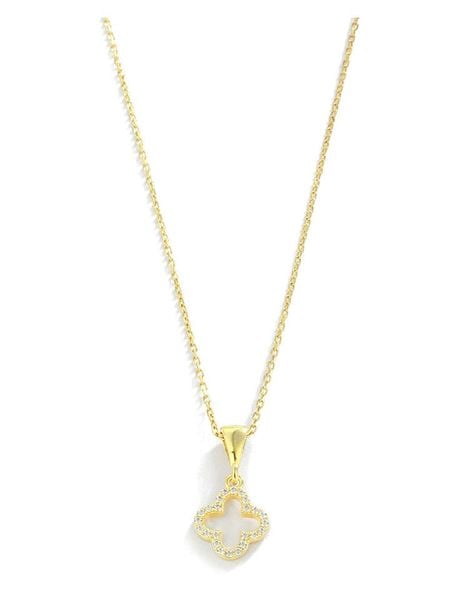 Miu Silver Pozłacany naszyjnik z zawieszką - dł. 42 cm rozmiar: onesize. Szare naszyjniki damskie Miu Silver, pozłacane. Za 69.99 zł.