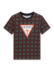 Guess T-Shirt L6RI03 K8HM4 Szary Regular Fit. Szare t-shirty chłopięce Guess, z aplikacjami, z bawełny, bez ramiączek. Za 129.99 zł.