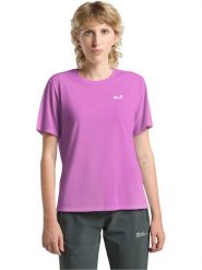 Jack Wolfskin Koszulka funkcyjna w kolorze różowym rozmiar: M. Różowe bluzki sportowe damskie Jack Wolfskin, m, bez wzorów, z materiału, bez ramiączek. Za 133.91 zł.