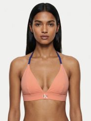 Calvin Klein Swimwear Góra od bikini LV00Q61225 Różowy. Czerwone bikini damskie Calvin Klein Swimwear, bez wzorów. Za 229.99 zł.