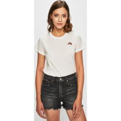 Review - Top. Białe topy damskie Review, m, bez wzorów, z bawełny, bez kołnierzyka. W wyprzedaży za 39.90 zł.