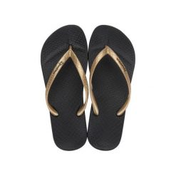 Japonki damskie Ipanema Anat Tan. Czarne klapki damskie Ipanema, bez wzorów, bez obcasa. Za 79.00 zł.