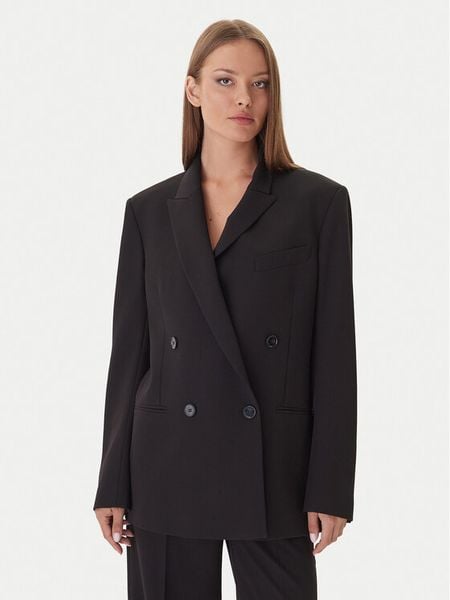 Patrizia Pepe Marynarka 2S1543 A498 Czarny Regular Fit. Czarne marynarki i żakiety damskie Patrizia Pepe, s, bez wzorów, z syntetyku. Za 1,629.00 zł.