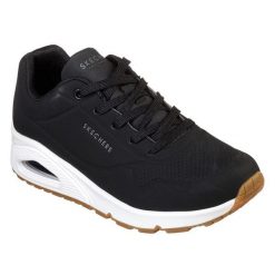 Buty sportowe Sneakersy damskie, Skechers Uno-Stand on Air. Białe buty sportowe na co dzień damskie Skechers, bez wzorów, z materiału, trekkingowe. Za 368.00 zł.