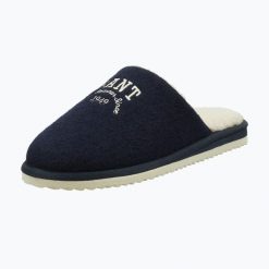 Kapcie damskie GANT Pantofli. Niebieskie kapcie damskie Gant, z materiału. Za 209.99 zł.