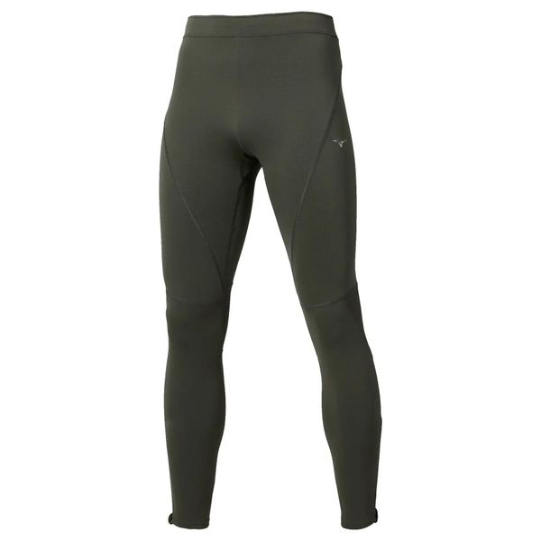 Legginsy Mizuno Active Warmalite. Zielone spodnie sportowe męskie Mizuno, z materiału. Za 275.00 zł.
