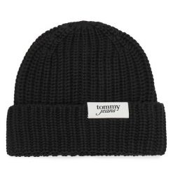 Czapka Tommy Hilfiger. Czarne czapki zimowe damskie Tommy Hilfiger. Za 189.99 zł.