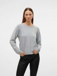 Vero Moda Sweter "Doffy Shine" w kolorze szarym rozmiar: XS. Szare swetry klasyczne damskie Vero Moda, xs, ze splotem, bez kołnierzyka. Za 32.75 zł.