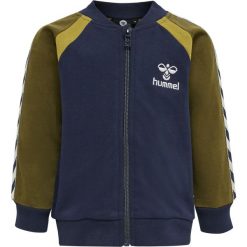 Dziecięca bluza rozpinana Hummel League. Niebieskie bluzy i bluzki niemowlęce HUMMEL, bez wzorów, z bawełny, bez ramiączek, bez kaptura. Za 183.00 zł.