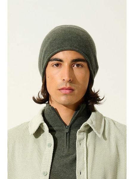 AUTHENTIC CASHMERE Kaszmirowa czapka "Pinier" w kolorze zielonym rozmiar: onesize. Zielone czapki zimowe damskie AUTHENTIC CASHMERE, z kaszmiru. Za 121.99 zł.