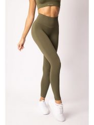 Spaio Legginsy sportowe "Flex Innergy" w kolorze khaki rozmiar: S. Brązowe legginsy damskie Spaio, s, bez wzorów, z materiału, outdoorowe. Za 122.96 zł.