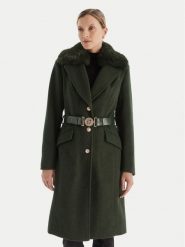Guess Płaszcz przejściowy W5BL25 W2672 Zielony Regular Fit. Zielone płaszcze damskie Guess, m, z aplikacjami, z syntetyku. Za 749.99 zł.