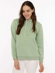 Zwillingsherz Bluza w kolorze zielonym rozmiar: L/XL. Zielone bluzy z kapturem damskie Zwillingsherz, l. Za 184.46 zł.