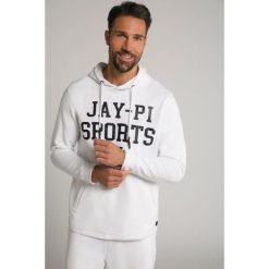 Męska Bluza z kapturem cieniowany dżersej. Białe bluzy z kapturem męskie JAY-PI, m, z bawełny. Za 343.99 zł.