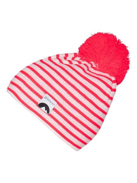 Protest Czapka "Girlfriend" w kolorze czerwono-białym rozmiar: 55 cm. Czerwone czapki zimowe damskie Protest, ze splotem. Za 43.88 zł.