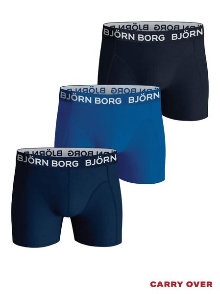 Bjorn_borg COTTON STRETCH BOXER 3p JUNIOR multipack – MULTIPACK 2. Niebieskie bokserki męskie Björn Borg, bez wzorów, z bawełny. Za 228.00 zł.