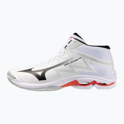 Buty do siatkówki Mizuno Wave Lightning Pro Mid. Białe buty sportowe na co dzień damskie Mizuno, bez wzorów, z gumy, do siatkówki, mizuno wave. Za 552.95 zł.