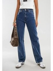 Monki Dżinsy - Regular fit - w kolorze niebieskim rozmiar: W25. Niebieskie jeansy damskie Monki, z podwyższonym stanem. Za 69.99 zł.